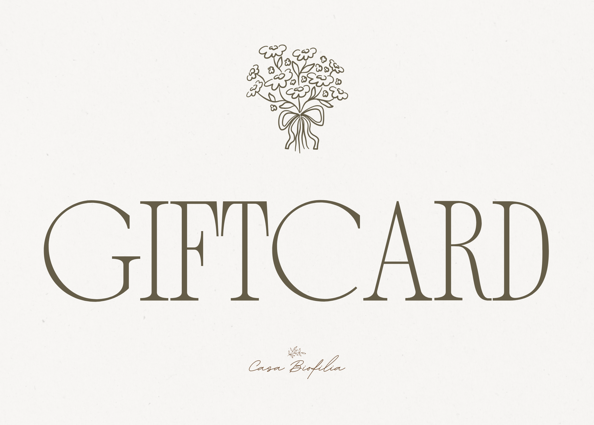 Gift Card Casa Biofilia