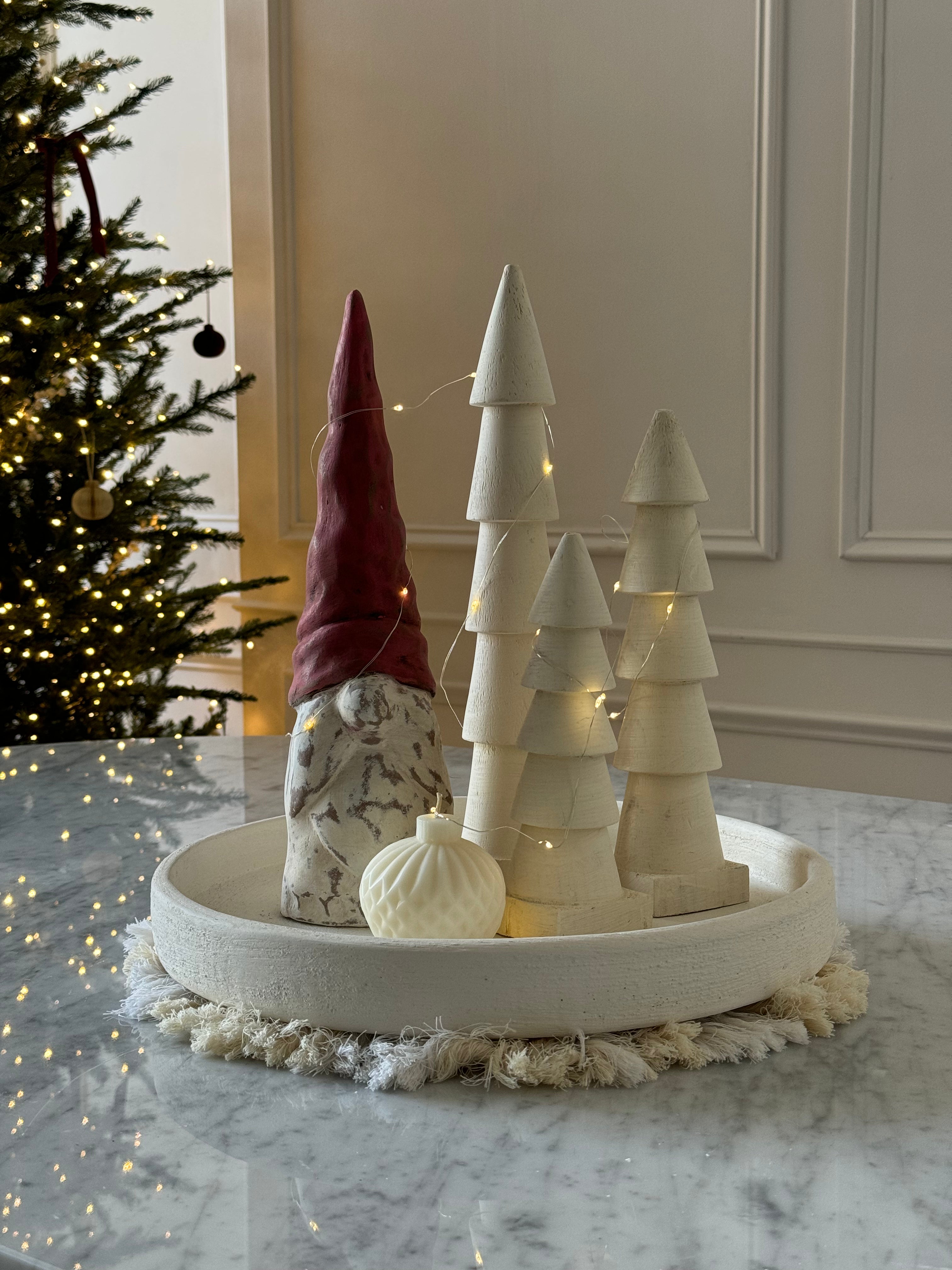 Look Gnomo + Pinos + Vela de Esfera