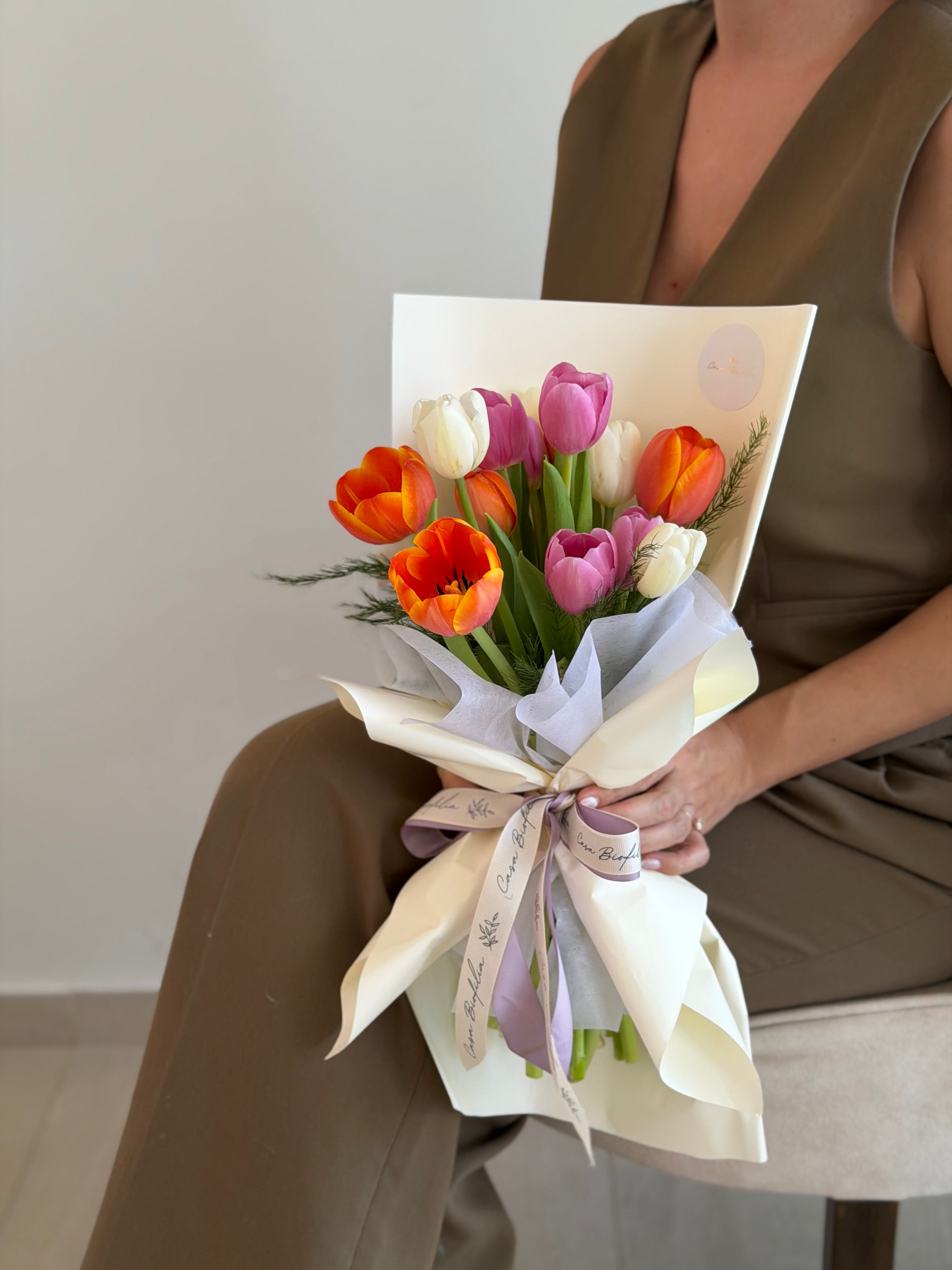 Atado de tulipanes