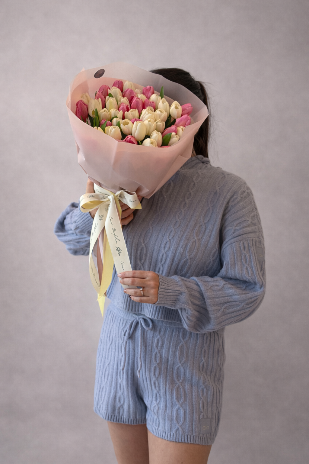 Gran atado de tulipanes para regalar en San Valentin