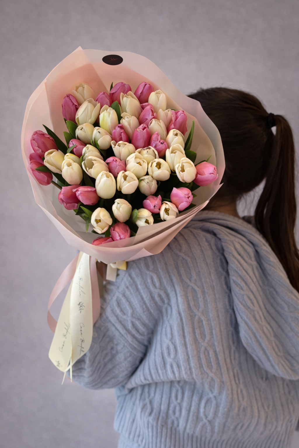 ramo enorme de tulipanes para san valentin